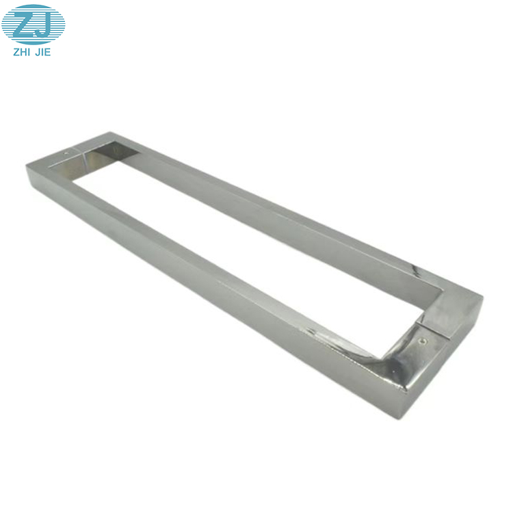 High Quality Square Tube Pull Handle Stainless Steel  Titanium Black Polished Shower Glass Door Push Handles