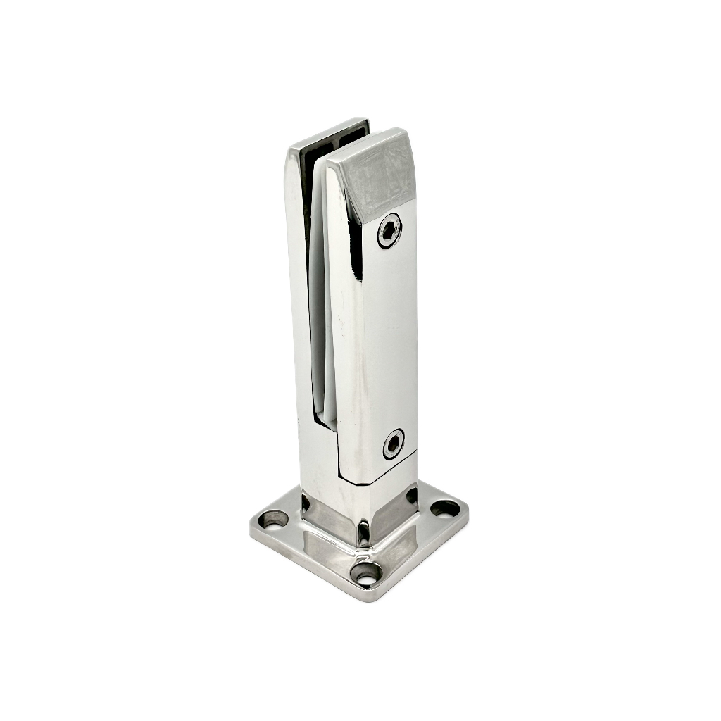 304 Stainless Steel Polish Pool Holder Split Spigot Stair Frameless Glass Railing Adjustable Spigot