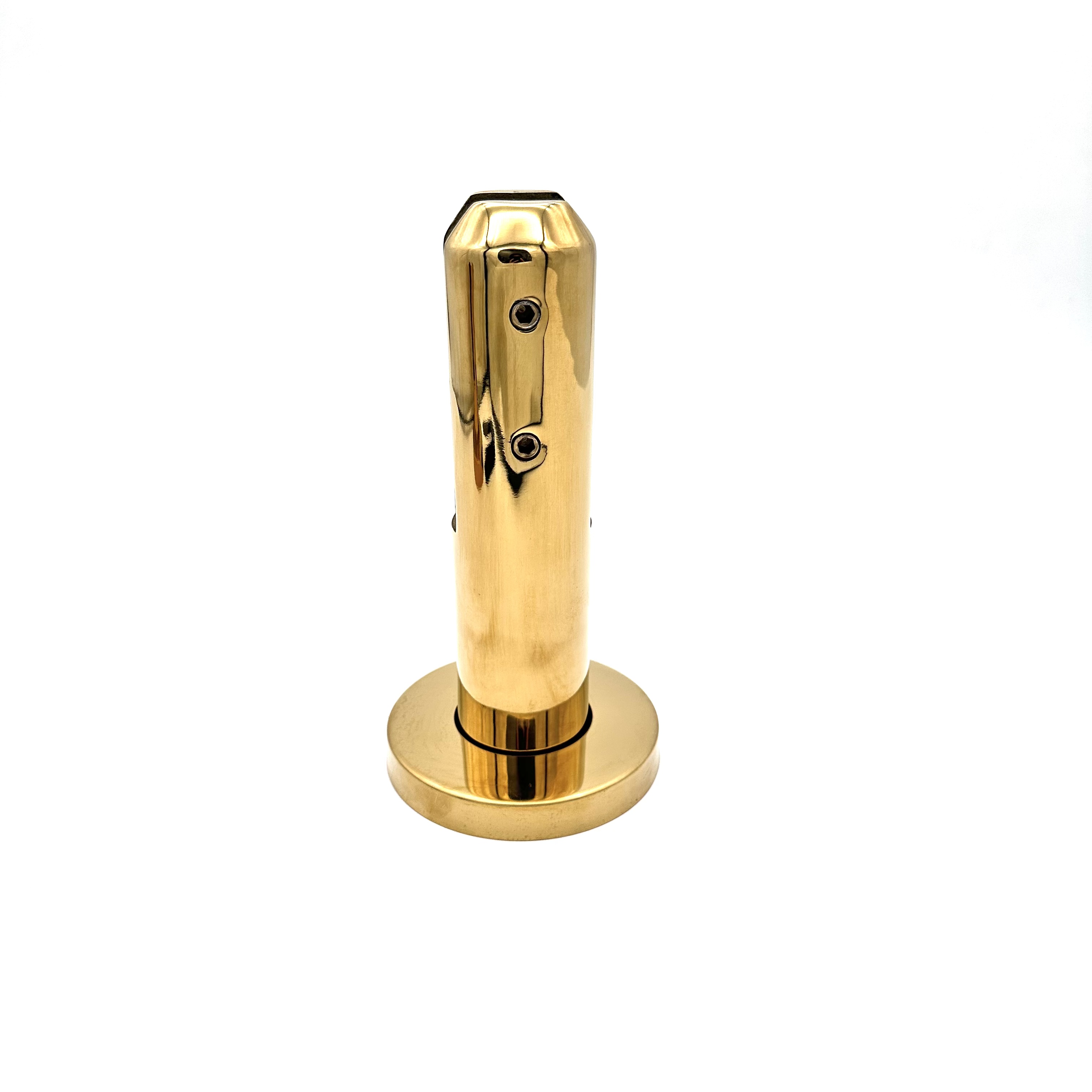 Good Sale Gold  Round Swimming Pool Balustrades Handrails Fencing Spigot Glass Railing Frameless Stainless Steel Glass Spigot