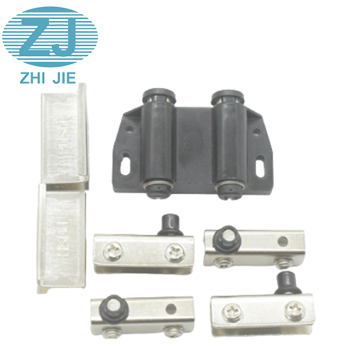 Plastic double magnetic door catch latch