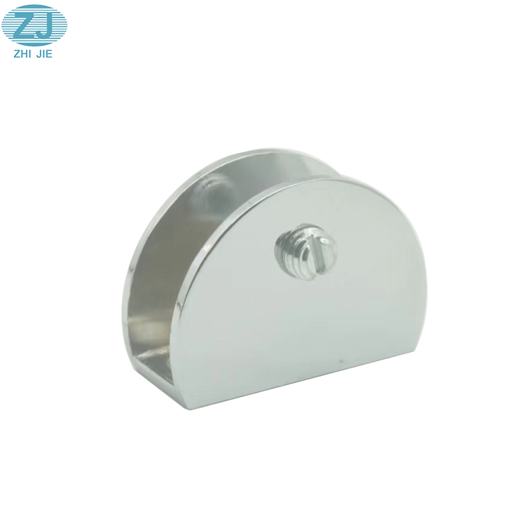 Round Semicircle Glass Bracket Customized Glass Clip Wall Mounted Clamp