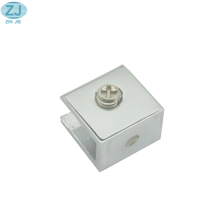 Zinc Alloy Fixed Glass Shelf Bracket Holder Glass Clamp