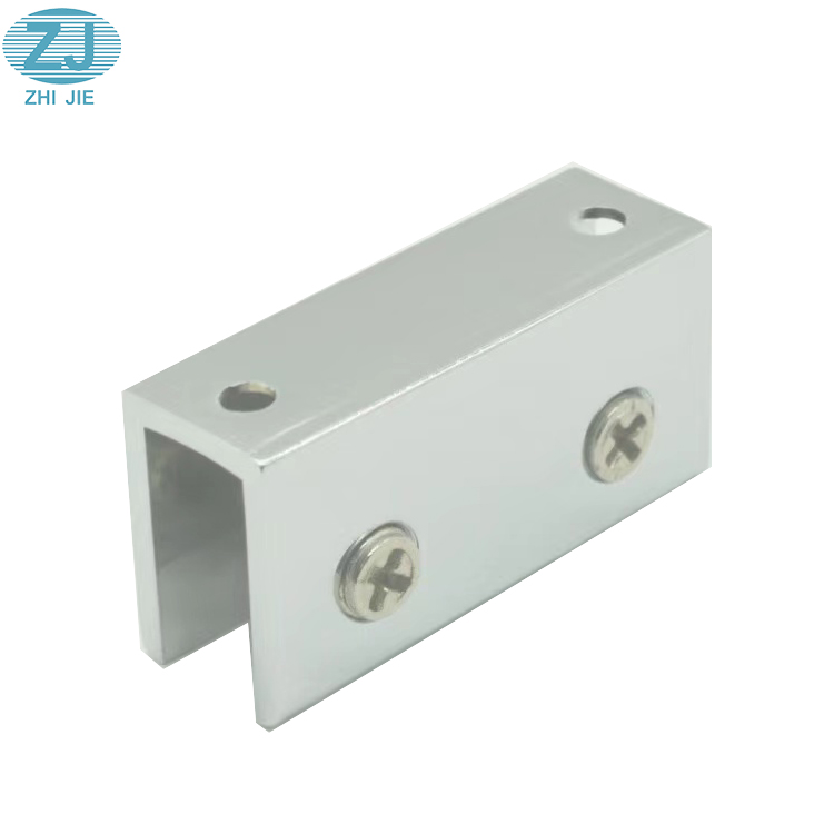 Zinc  Glass Clip Holder Glass Shelf Brackets Retaining Clip Baffle Plate Holder for Bathroom Glass
