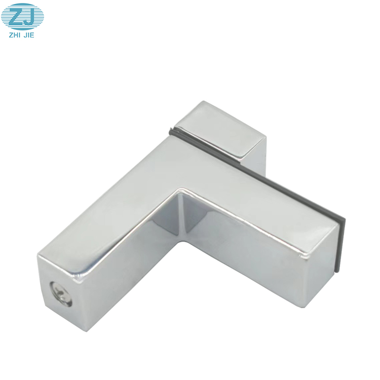 High Quality Zinc Alloy F Type  Cabinet Door Glass Clips Glass Clip Glass Clamp 