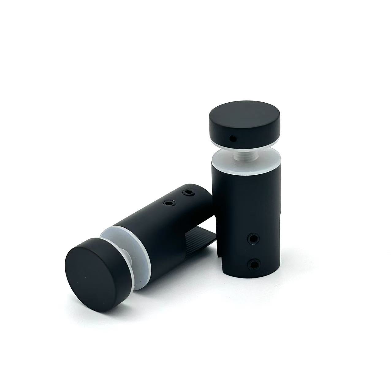 Wholesale Stainless Steel Full casting Black Standoff Spacer Side Mount Sign Adjustable Glass Standoffs