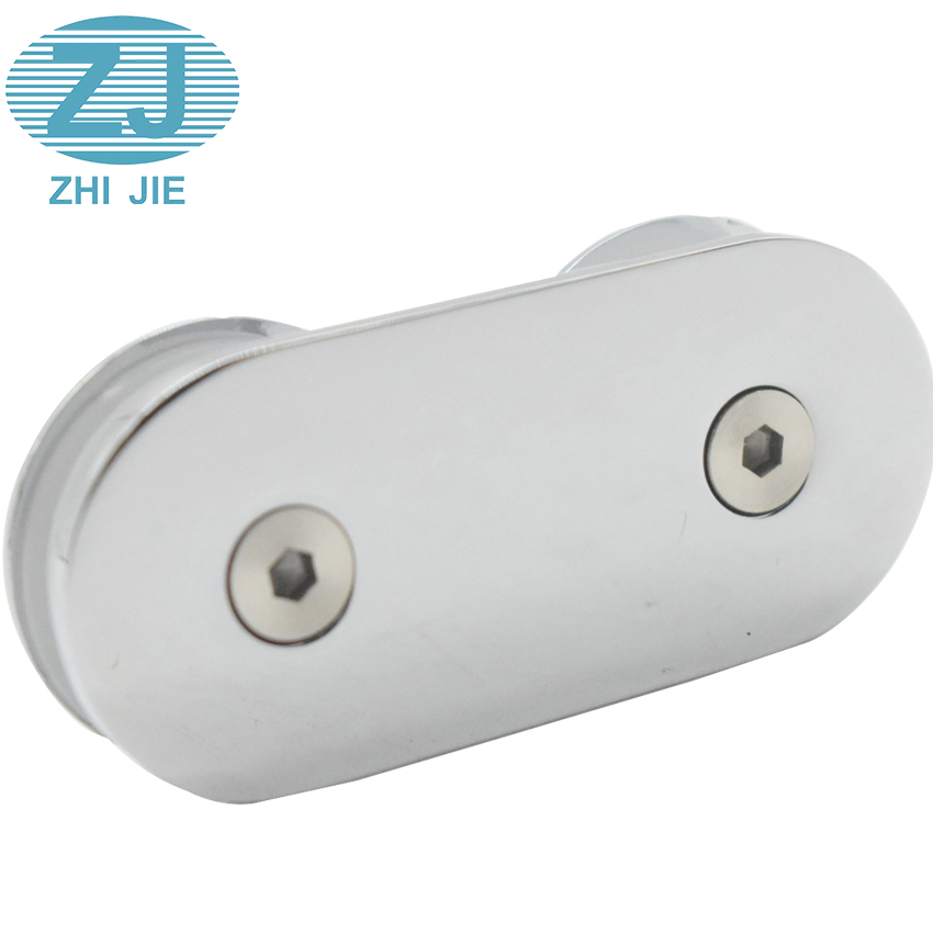Factory  Price Zinc Shower Hardware Accessory 180 Degree Glass Hinge Sliding Door Fitting Glass Clamp Clips