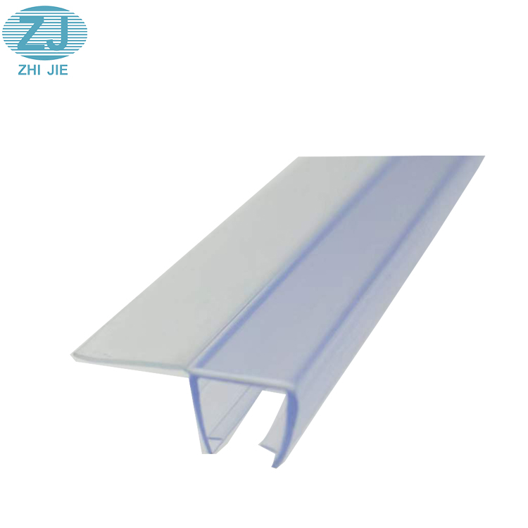 Factory Price Waterproof Shower Enclosure Screen Door clear Plastic PVC Silicone Rubber F  Type Shaped Magnetic Seal Strips