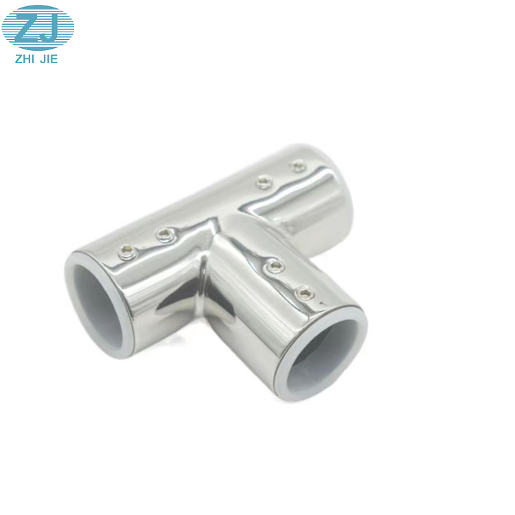 Showers Glass Hardware Fitting Stainless Steel Connector Shower Cabin  T-Shape Glass Connector  Round Tube