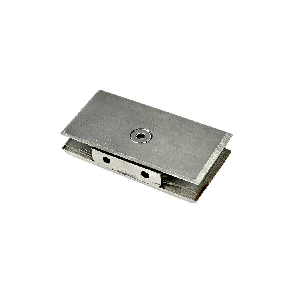 Manufacturers Direct Sales Custom Hardware Accessories Glass Fixing Clip Beveled Square  Frameless Glass Clamp