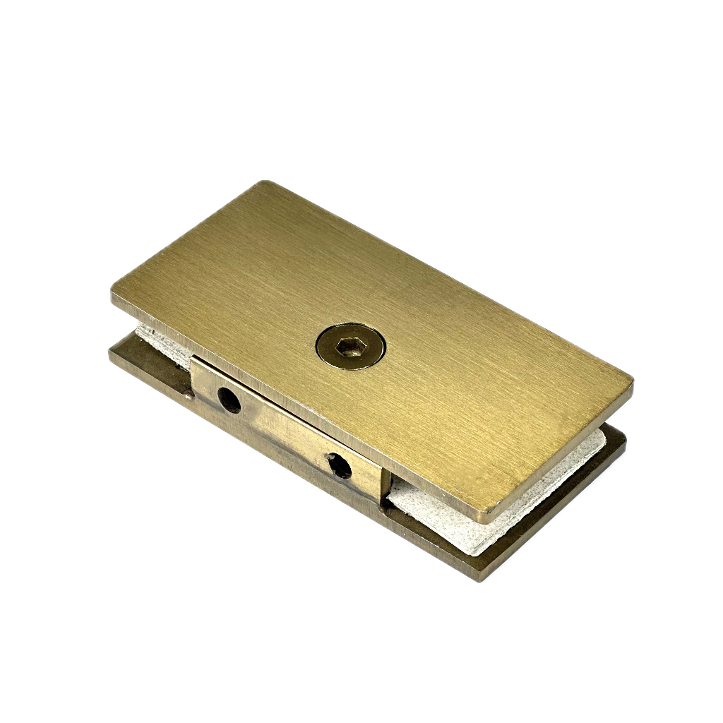 Hot Selling Custom Gold  Glass Connector Frameless Tempered Glass Door Retaining Clip Shower Glass Clip