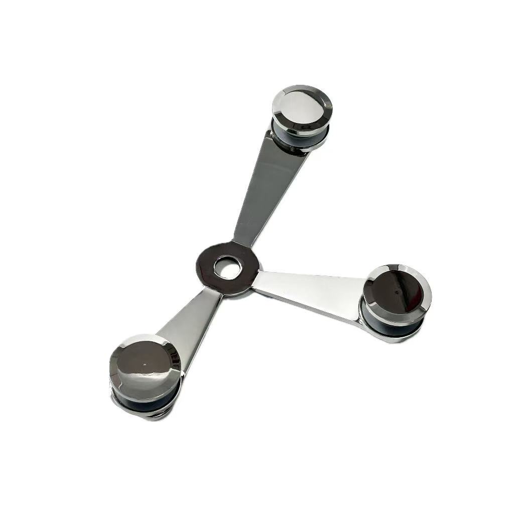 Curtain Wall Spider Stainless Steel Point Fixed Glass Wall Spider Fittings with 3 Arms