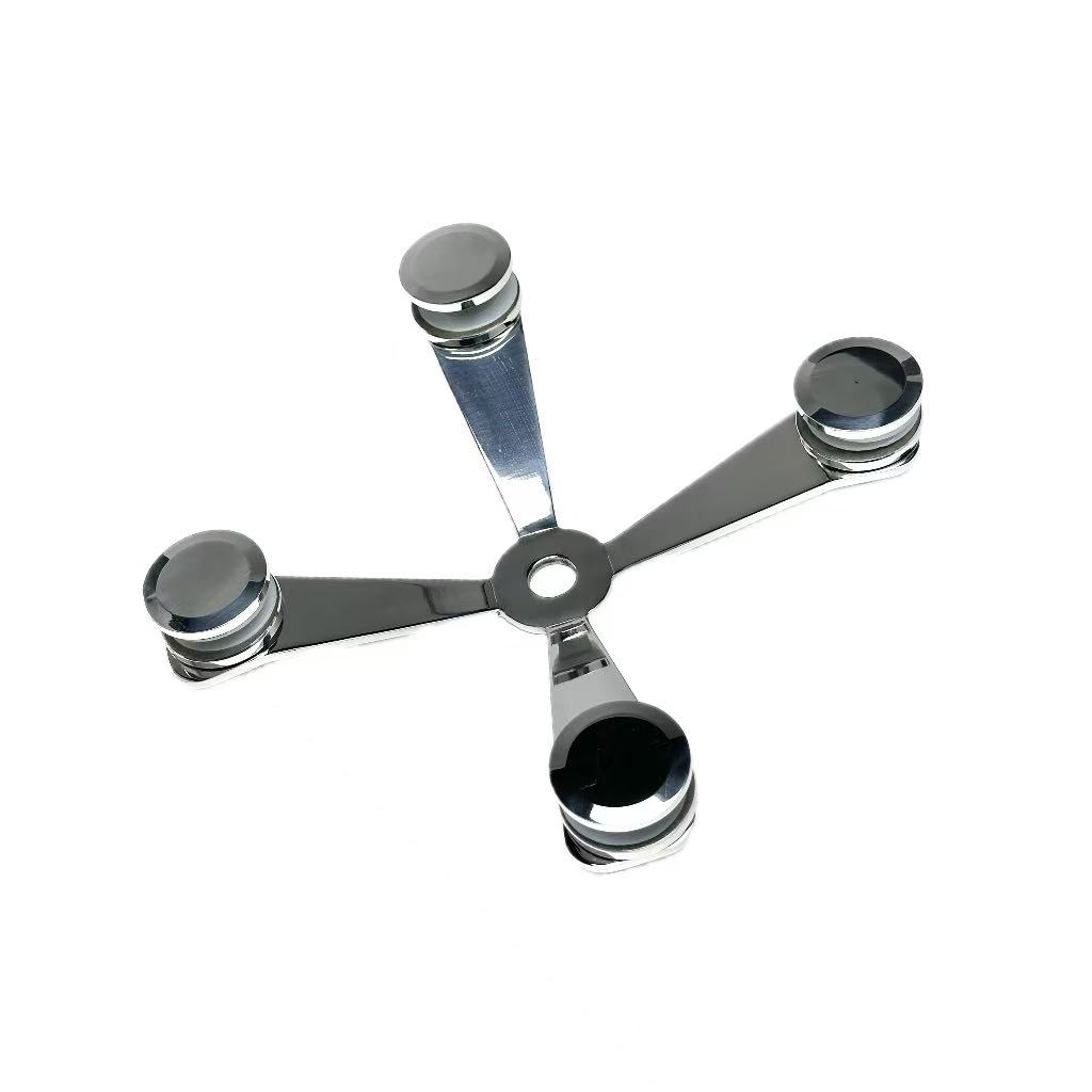Wall Claw Glass Spider Fittings 4 Arms Connected Spider Glass Holder