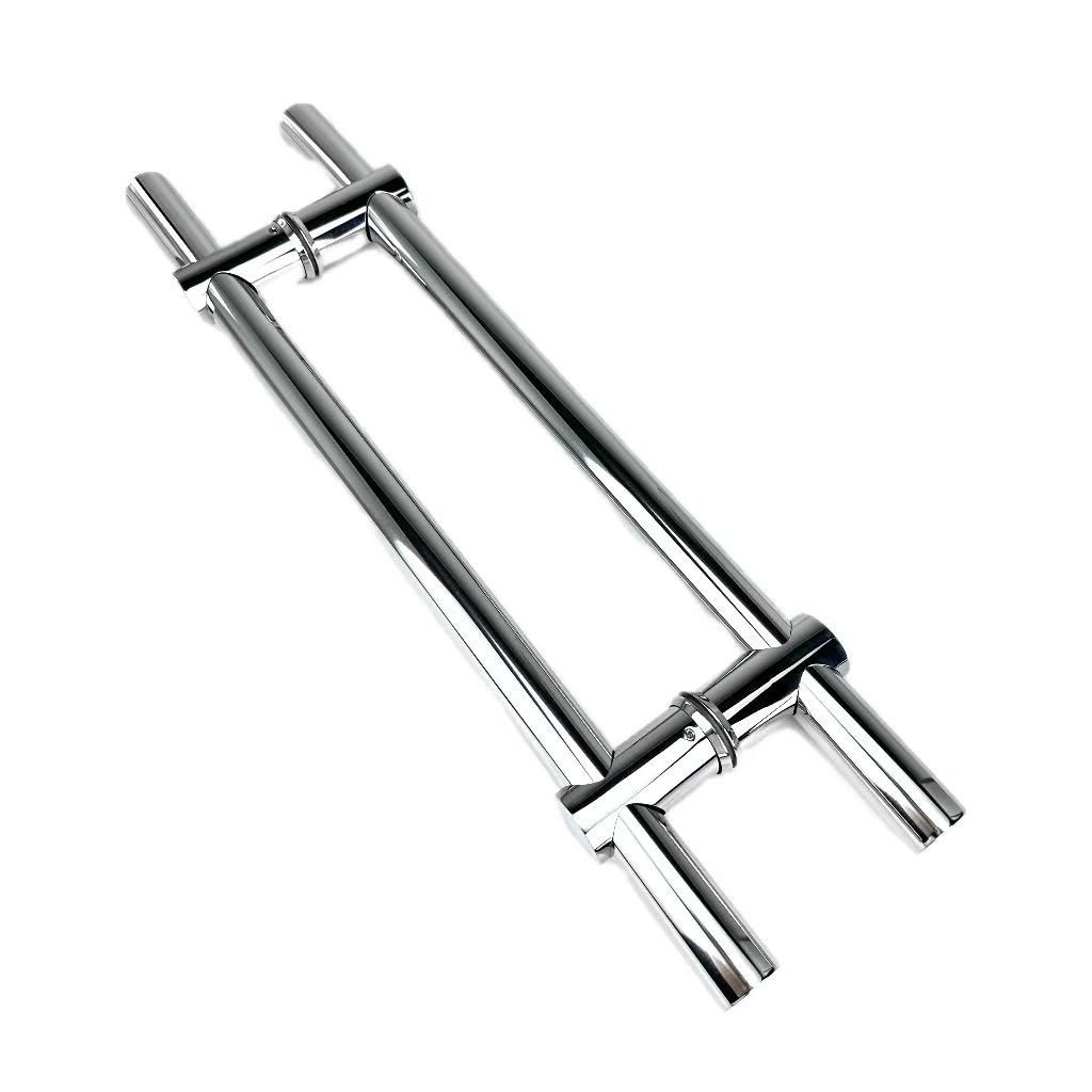 H Shape Polish Stainless Steel Glass Shower Door Pull Handle