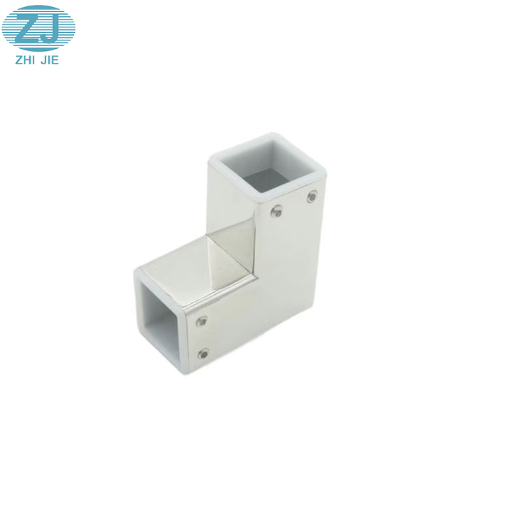 Glass Fitting90 Degree Square Connector Bracket Screw Fix Glass Clamp Shower Room Bathroom Connectors