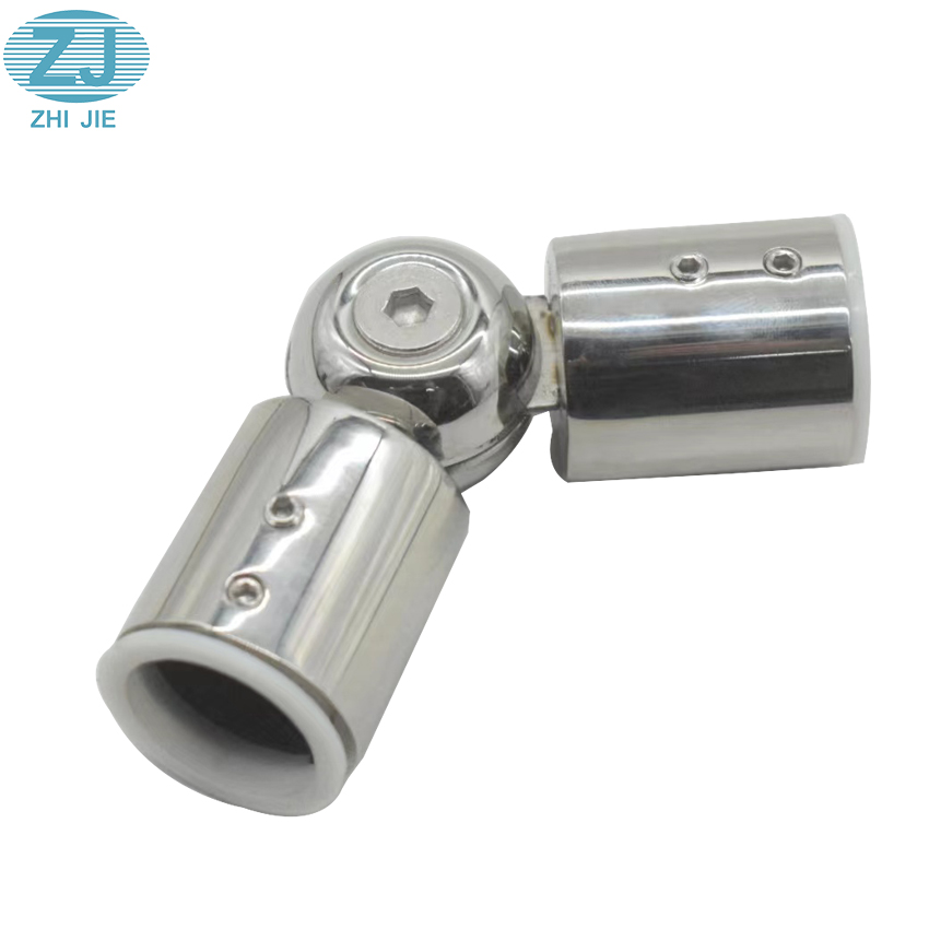 High end Bathroom Glass Adjustable Tube Connector Pipe Clamp  Door Fitting