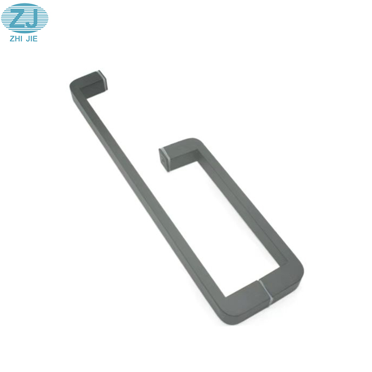 Modern Stainless Steel Plating Titanium Black Treatment Pull Shower Handle Glass Door Pull Handle Manufacturer