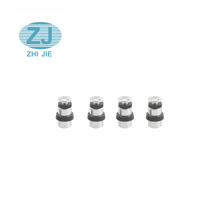 Furniture Hardware Plastic Shelf Support  Iron Hexagon  Glass Support