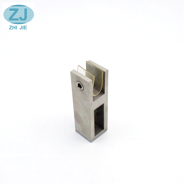 201/304 Square Tube Clip Stainless Steel Shower Glass Connector Clamp for Shower Door Glass Door Clamp Pipe