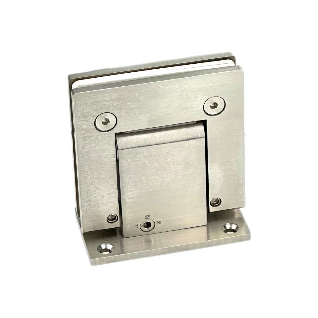 90 Degree Buffer Shower Door Hinge Stainless Steel 304 Adjustable Frameless Glass Hinge
