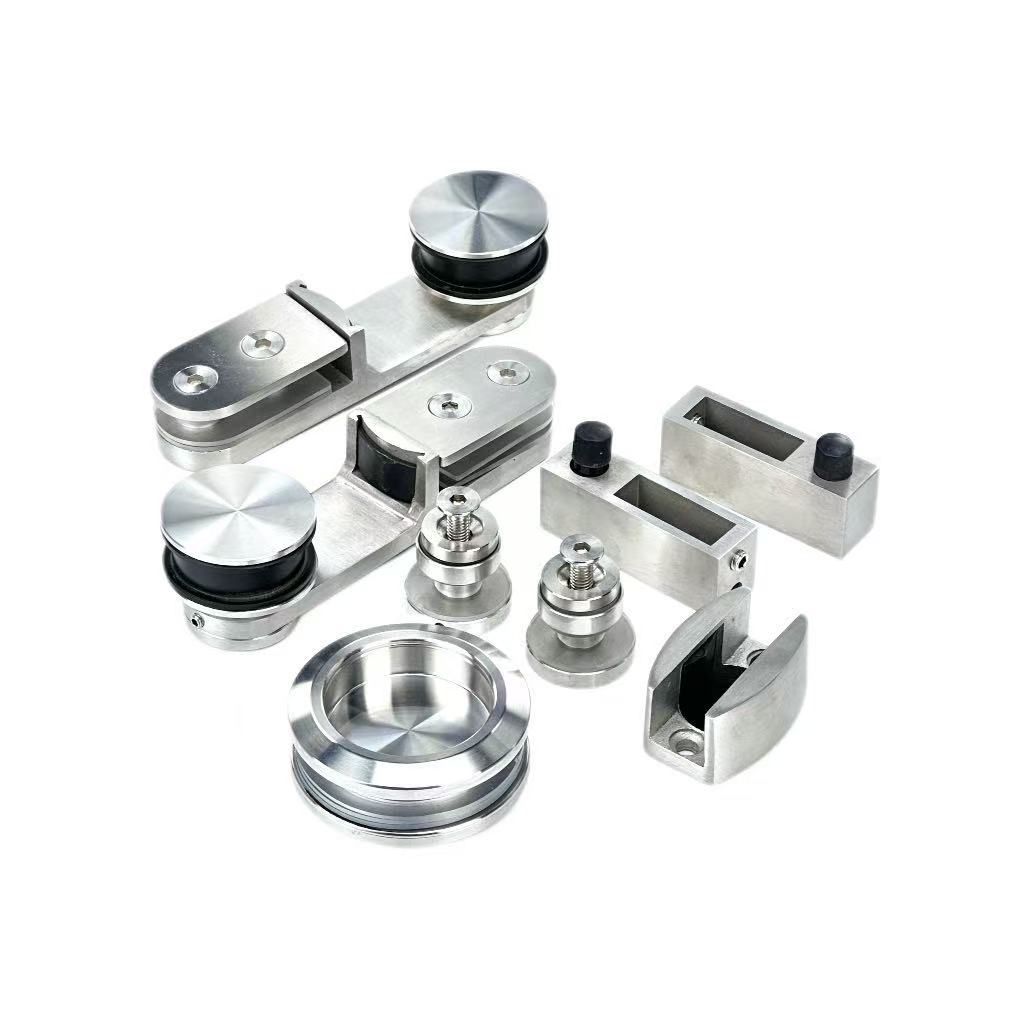 Modern Square Tube Hanging Rail High Quality Shower Room Sliding Door Hardware Accessories for Bathroom Toilet Window Door